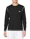 [フィラ スポーツカジュアル] 長袖Tシャツ ロングスリーブ ワンポイントTシャツ FM6567 メンズ ブラック M