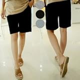 【bttm102936】3色展開 裾折り返し ポケット付 マタニティ ハーフパンツ パンツ (フリー, ミント)