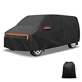 X AUTOHAUX 【トヨタノアNoah専用】車体カバー480*185*160cm スパンレース綿 新型100%防水生地&5層構造 裏起毛 塗装面保護 梅雨 自動車 破れにくい 雹対策 防風ロープ付き 強風 運転席側ジッパー 夜間安全警告 日焼け防止 凍結防止 霜除け