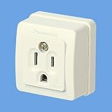 パナソニック電工 接地角型コンセント(125V) WK3001W