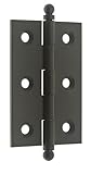 プロフェッショナルグレード品質純正ソリッド真鍮2 – 1 / 2 " x 1 – 7 / 10 "キャビネットヒンジby IDH (ペアでの販売) 2-1/2" x 1-7/10" 82517-10B