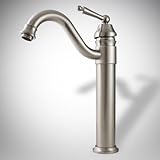 14 "コンテンポラリー浴室トイレ洗面化粧台シンク蛇口、つや消しニッケル、Swivel注ぎ口