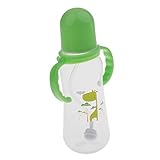Baoblaze ベビーマグ　ベビーボトル　新生児　哺乳瓶　ストロー ボトル　ミルクボトル　ハンドル付き　250ｇ　全４色　　 - 緑