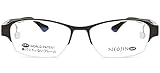 [ネオジン NEOJIN] NJ3006 ねおじん 鼻パッドなし 鼻あてなし 鼻バッドのない 跡のつかない メガネ 眼鏡 めがね (c.2 ブラック)