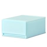 日本製 カラフル 収納ケース 収納チェスト PLUST MILKY （プラスト ミルキー） FR3401 (34cm幅 1段, ブルー)