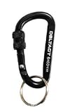 DBLTACT アルミカラビナ ロック式 6mm ブラック×ブラックメタリック DBLTACT-AKL-164