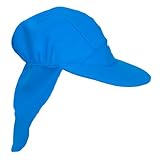 バンズ フラップ付きキャップ ブルー S