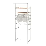 簡単設置ランドリーラック タイプ：Ｃ・棚２枚＋バスケット２個