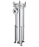 BJY バッグフィルターハウジング φ180×813mm用（アイボルトクランプ/フランジ仕様）