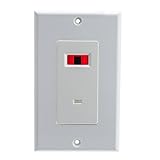 Wall Plate, White, IR Receiver, Dual Band, 12 Volts DC, 30 mA, Single Gang [並行輸入品]