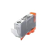 【pomme】 BCI-43GY グレー 染料 単品 キヤノン対応 互換インク 残量表示機能付 ISO14001/ISO9001認証工場 (BCI-43)