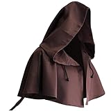 [FQLGJMY] 男女 中世 ゴシック フード ケープ スチームパンク フード カウル クローク ハロウィーン コスプレイ コスチューム