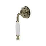 Rohl 1100 / 8etcb真鍮とホワイト樹脂ハンドルシングル機能Straight Handshower With Easy Clean anti-calスプレーパターンとフローRestrict