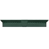 Buildersエッジ060020633028 33 5 / 8 " x 6 "クラシックDentilウィンドウヘッダー028、フォレストグリーン