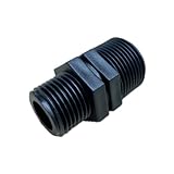 樹脂継手 黒 異径ニップル 両端オスネジ KN1320 ～ KN3040 ネジサイズ 1/2×3/4～1・1/4×1・1/2 (KN2025：3/4M×1M)