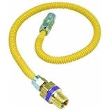 3/8" O.D. Gas Connector - 1/2" M.I.P. Safety+PLUS x 3/8" M.I.P.-1/2X3/8-24 GAS C (並行輸入品)