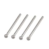 uxcell　 軸付き砥石　ダイヤモンドマウントポイント　ダイヤモンドビット　球状ヘッド　3mm x 5mm　4個