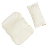 DorDor & GorGor ORGANIC Baby Seat Belt Cushion, Extra Plush, 100% Cotton, Ivory, by Dordor & Gorgor
