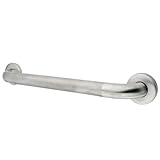 Kingston Brass GB1416CT Designer Trimscape Concealed Flange Textured ADA 16-Inch Grab Bar with 1.25-