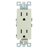 Sunlite 08145-su e526 15 A装飾二重レセプタクル、アイボリー 1 Pack E526 1