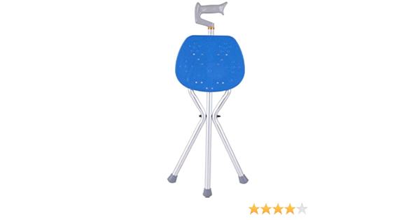 Amazon Co Jp Mctech ステッキチェア 折りたたみ アルミ製 三脚チェア 歩行補助 杖 携帯用椅子 ドラッグストア
