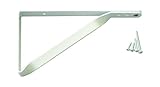 南海プライウッド 棚受け L型アングル棚受 ホワイト 105×200mm LT-W