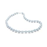 Bitey Beads Classic Silicone Teething Nursing Breastfeeding Chewable Necklace (Baby Blue) by Bitey B