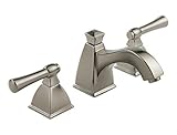 Brizo 6540-bn VesiカーブWidespread洗面所蛇口、つや消しニッケル