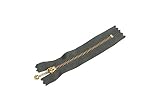 Y.K.K 玉付ファスナー 10cm 10本入 スモークグレー 3G10-860