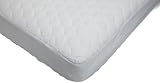 American Baby Company Waterproof Quilted Cotton Crib & Toddler Mattress Pad Cover, White by American