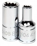 Williams 30608 1/4-Inch Drive Shallow 12-Point Socket, 8mm by Williams