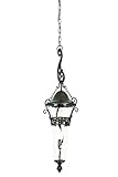 Kalco 9417MB Hanging Lanterns with Clear Hammered Glass Shades, Textured Matte Black Finish [並行輸入品]