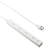 【2011年モデル】ELECOM 電源タップ ACアダプタすっきり 6個口 1m ホワイト T-SL-2610WH