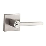 Baldwin ENSQUCSR150 Reserve Entry Lockset x Square with Contemporary Square Rose, Satin Nickel Finis