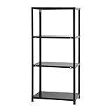 スチールラックのキタジマ スマートラック NSTR-546 幅70×奥行40×高さ150cm 4段 ブラック 40kg/段