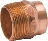 Mueller Industries a07094 313006 DWV銅線オスアダプタ、2 "