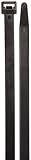 Morris Products 20296 Ultraviolet Nylon Cable Ties, Black, 28-1/2" Length, 1/2" Width, 250lbs Tensil