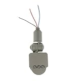 Homefunny 12M PIR 赤外線 モーション センサー 検出器 壁　LED RF　DC12V グレー ライト　アウトドア