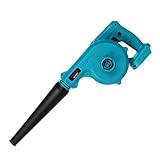 Abeden ブロワー 充電式 18V コードレスブロワー 強力送風 送風・集じん 1台2役 スイッチロック機能付き 風量調整可能 軽量設計 洗車乾燥 落ち葉掃除 マキタ18Vバッテリー対応 BL1840 BL1850B BL1860Bなど対応 【本体のみ】(ブルー)