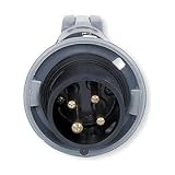 Hubbell HBL4100P5W Pin and Sleeve IEC Plug, 3 Pole, 4 Wire, 100 amp, 3 Phase, 600V, Watertight [並行輸入