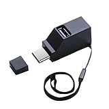 Type-C ハブ 3ポート USB3.0＋USB2.0コンボハブ 超小型 バスパワー USB-C変換アダプター ポート高速トランスポート 軽量 コンパクト 携帯便利