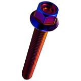 M6×40mm P1.00 フランジ付き 六角ボルト ヘキサゴンヘッド CNC SUS304 ステンレス 焼きチタンカラー