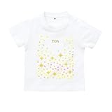 BabyChips きらきら星空(名入れ半袖ベビーTシャツ) 120 ホワイト