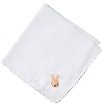 妖精の森 ガーゼハンカチ 編みモチーフ  ウサギ YG-335