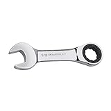 Powerbuilt 641755 SAE 9/16 Stubby Ratcheting Wrench by Powerbuilt