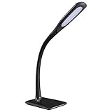 オーム電機 LEDデスクランプ 3段階調光 ブラック DS-LS16MUGH-K 06-3708 OHM