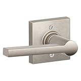 Schlage J170-SOL-COL ソルスティス シングルダミー ドアレバー 装飾コルトントライ付き サテンニッケル