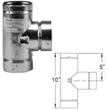 4 Pellet Vent Tee/Cap by Selkirk VP Pellet Vent Pipe