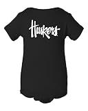 Nebraska Cornhuskers Legacyスクリプト「ハスカーズ」Infant Onesie 18M ブラック