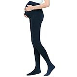 （フリートリ）freebird産前用100デニールパンティーストッキングパンスト マタニティM~L おなかラクラクタイプ 爪先補強タイプ (ネイビー ブルー)